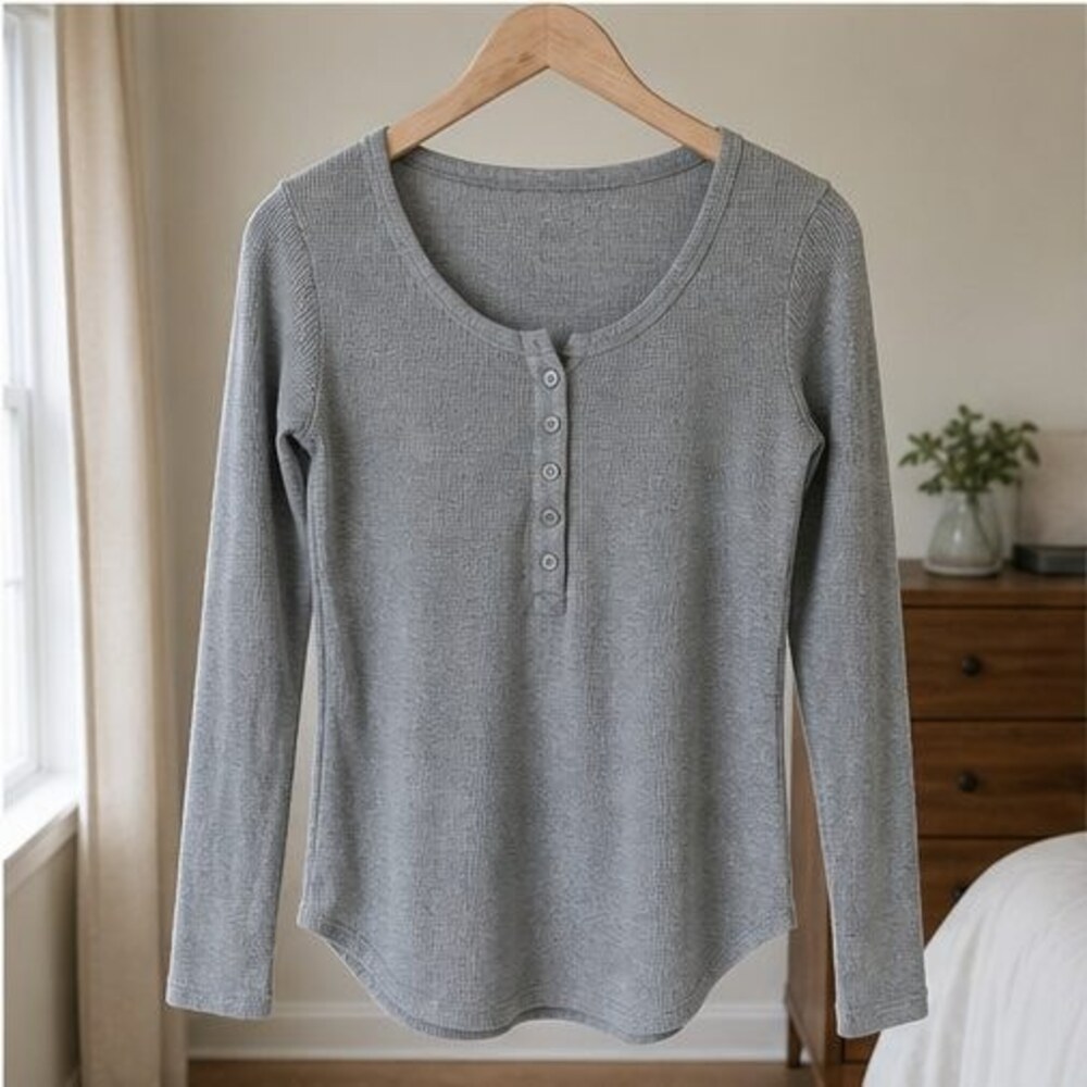 Charcoal Wrap Blouse